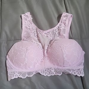 PINK lace bralette